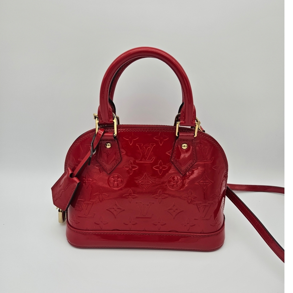 Authentic Louis Vuitton Vernis Alma BB #4305M
